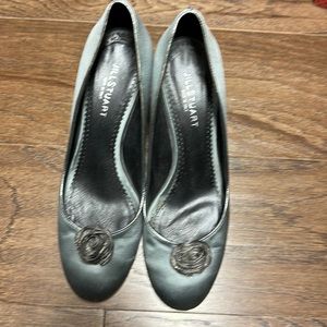 Jill Stuart size 10B blue gray 2 1/2 inch heel